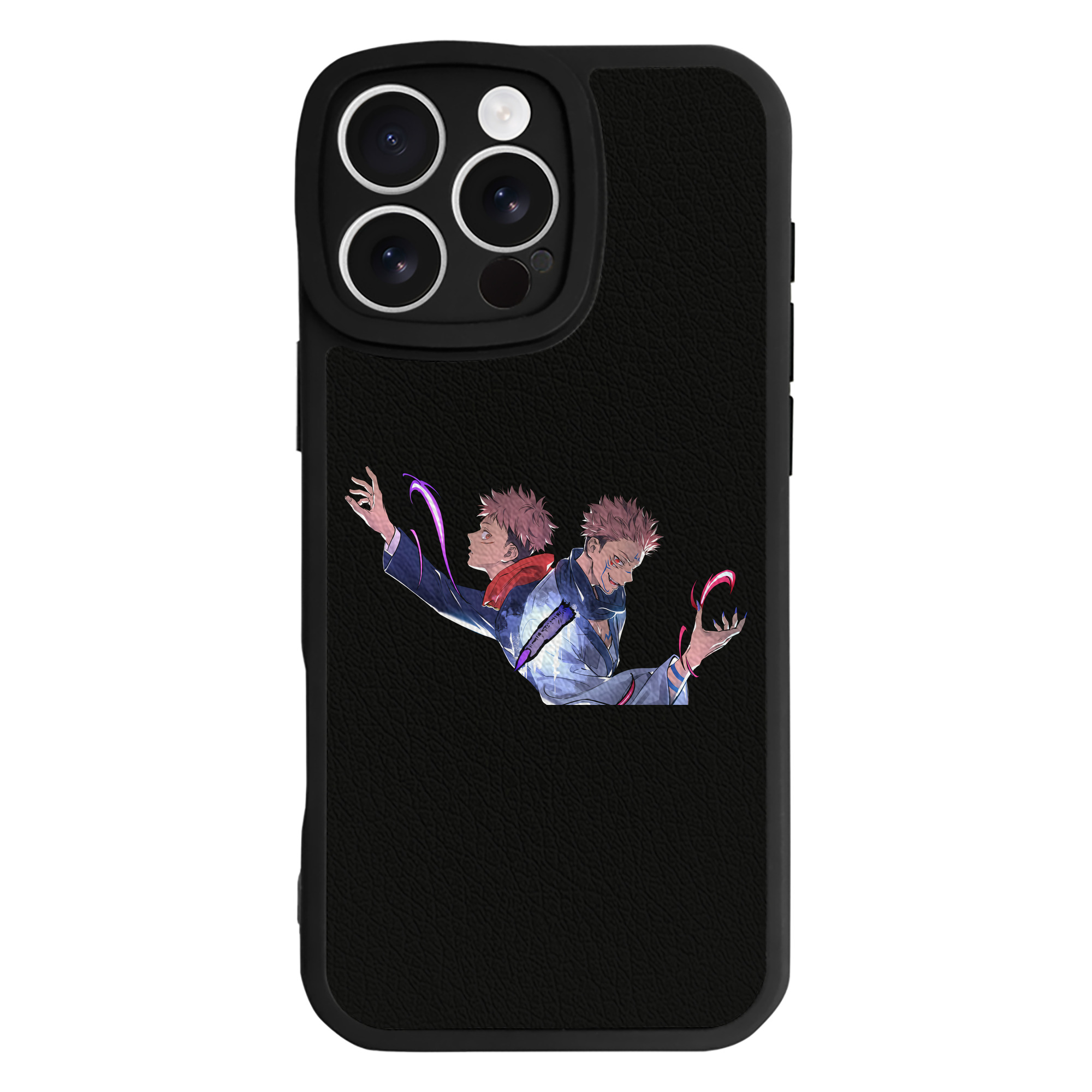（画像用） 呪術廻戦 Jujutsu Kaisen 【iPhone 16シリーズ対応】シリコンスマホケース（レザー調） 材質：シリコン